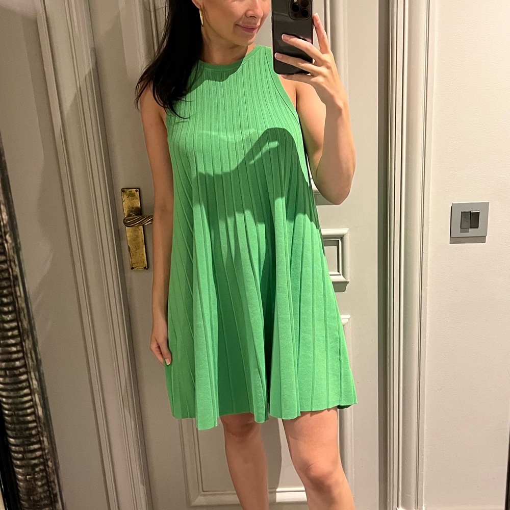 COS Vibrant Green Sleeveless Mini Dress